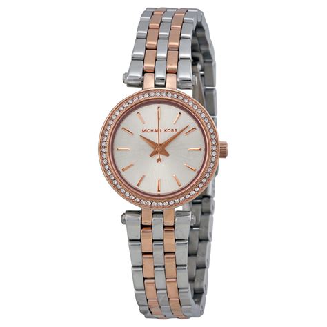 michael kors darci silver and rose petite ladies watch|Michael Kors darci.